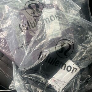 lululemon athletica Black and Purple Leggings